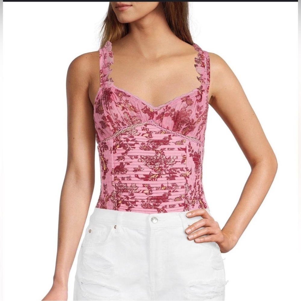 Free People Bodysuit Pink Size Large